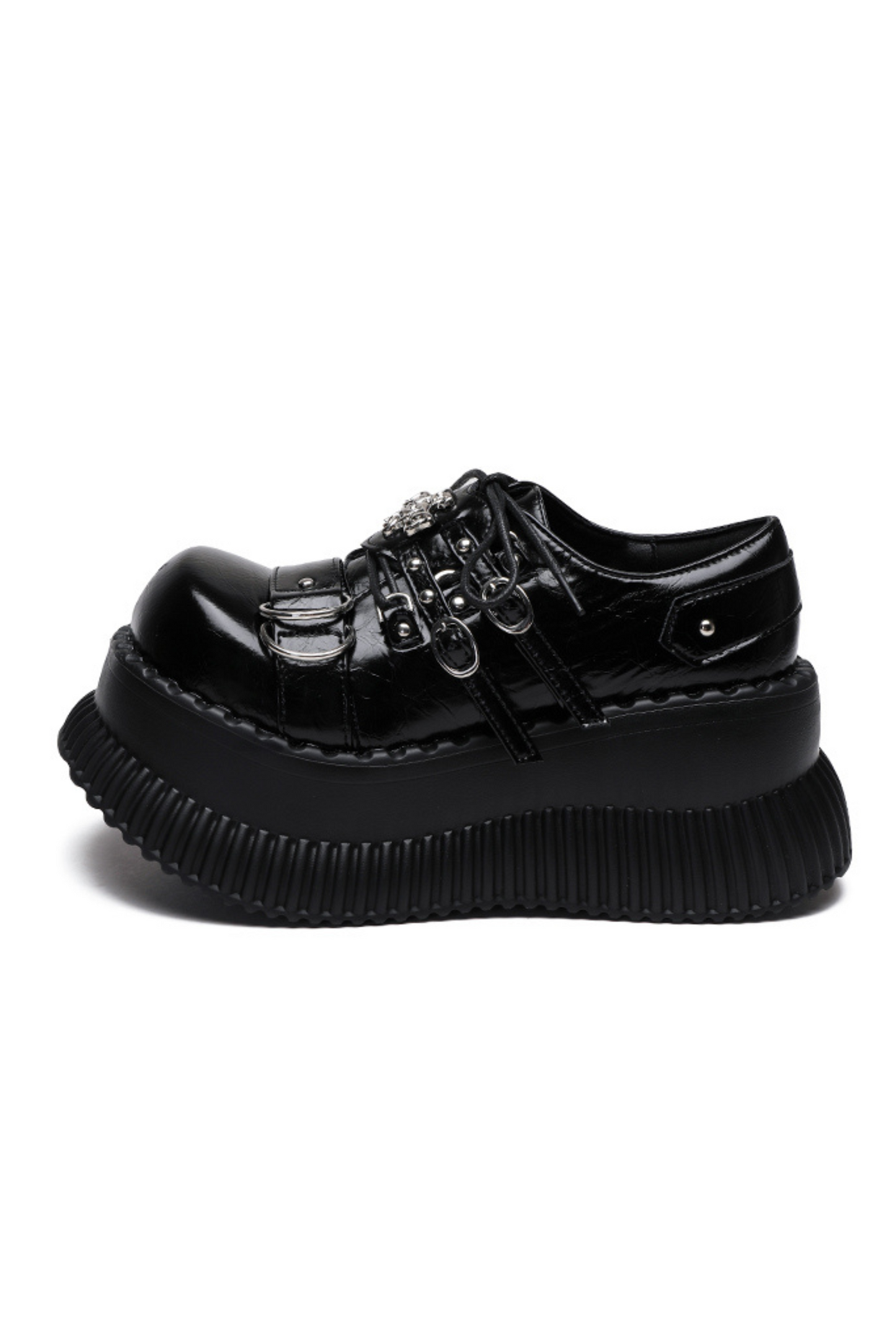 Mode Silver Design Platform Shoes