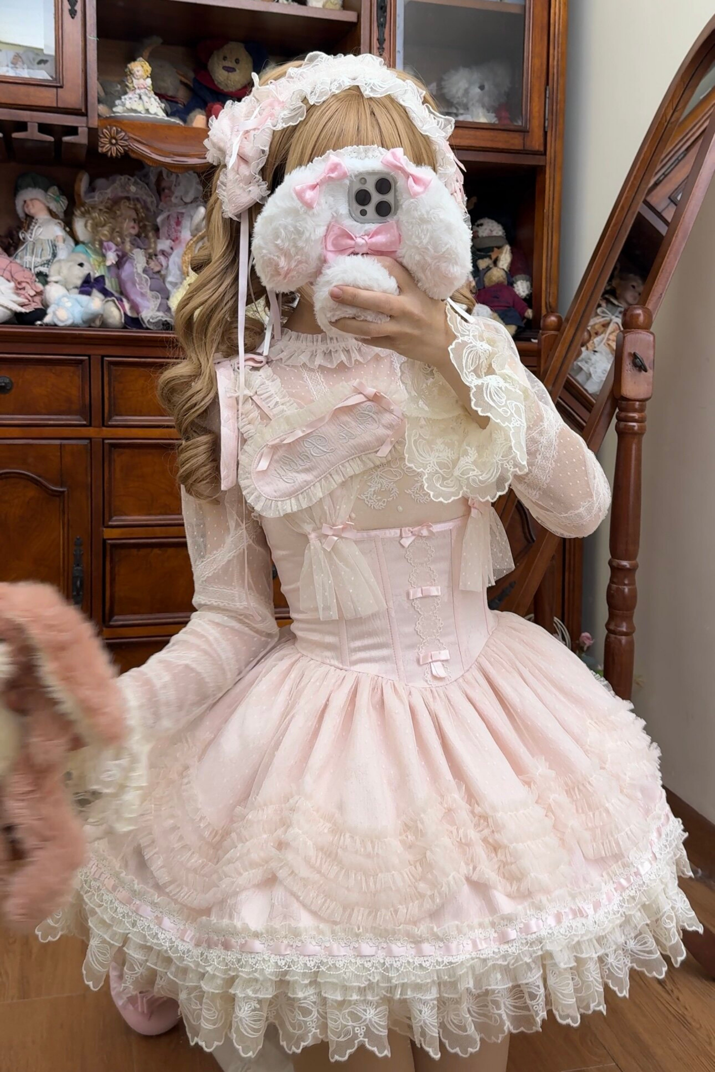 Sweet Jenny Lolita Jumper Skirt + Necklace + Hat + Headband