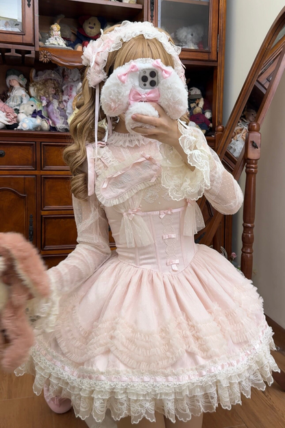 Sweet Jenny Lolita Jumper Skirt + Necklace + Hat + Headband