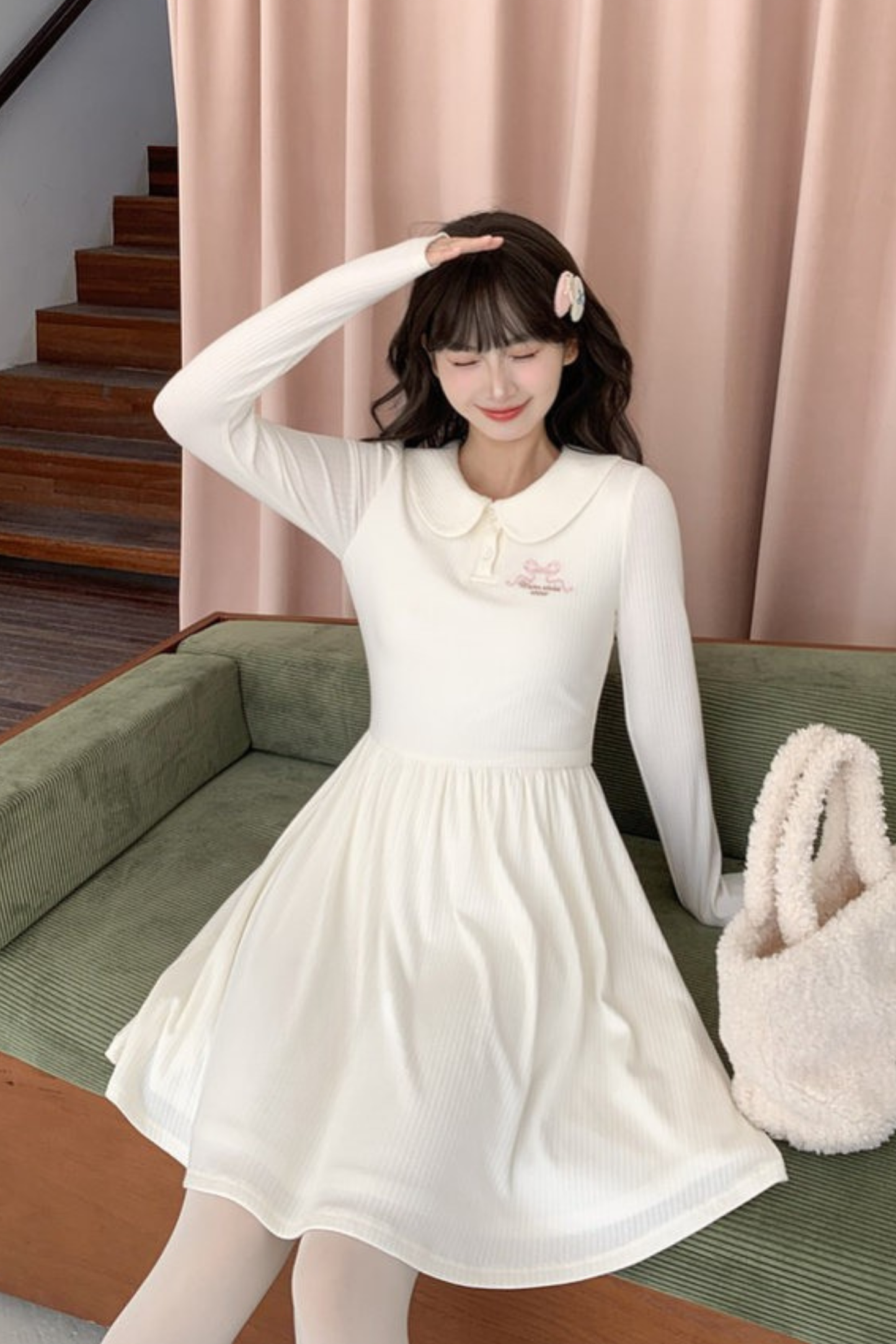 Milk Doll Color French Knit Dress