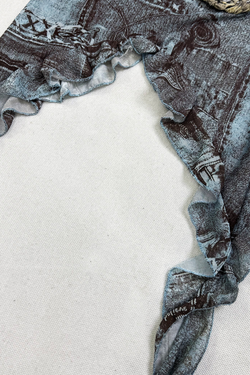 Maillard Butterfly Sheer Top