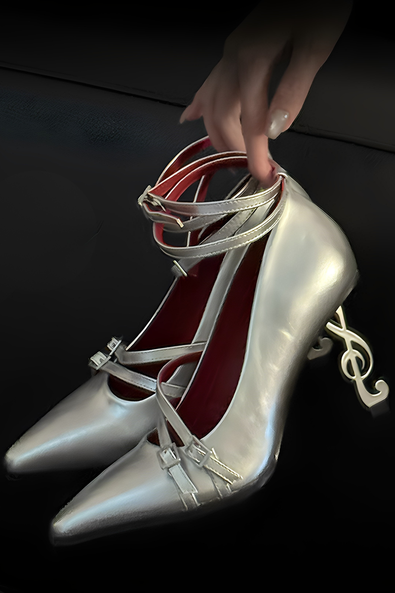 Gothic Music Note High Heels