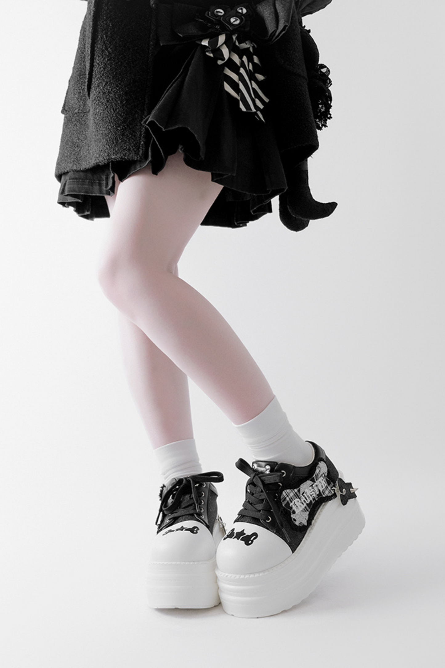 Rock and Roll Subculture Platform Sneakers