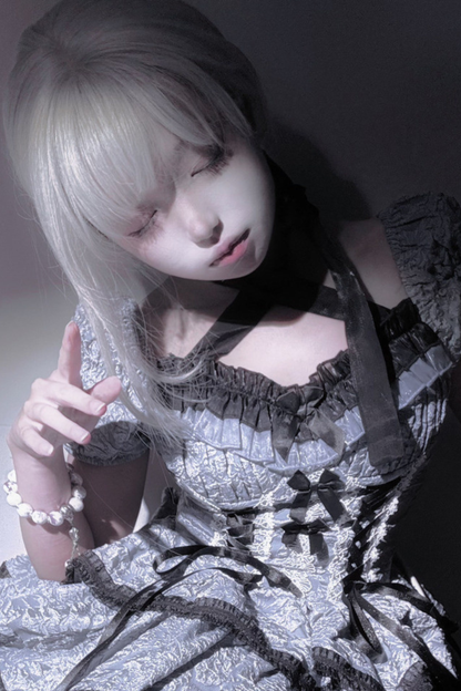 Dark Blue Gothic Lolita Dress