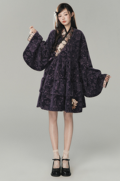 Dark Girl Chinese-style Dress + Vest