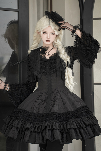 Slim-fit Gothic Lolita Jumper Skirt + Jacket