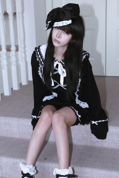 Lace Sweet Gothic Sweat Top + Pants