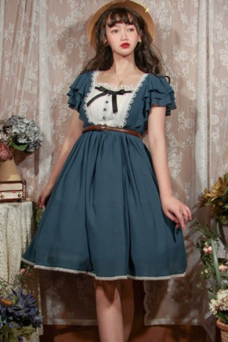 Retro Memory Flare Lolita Dress