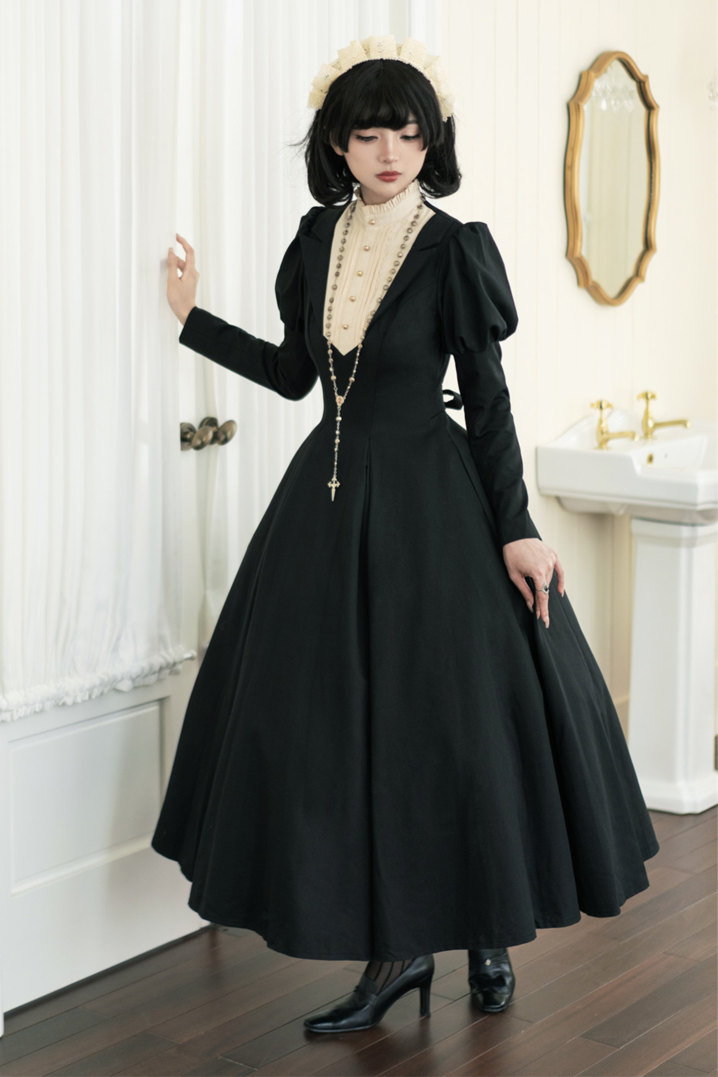 Gothic Flared Long Lolita Dress