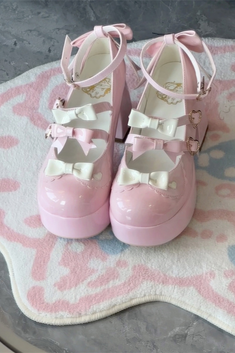 Biscuit Lolita Ribbon Shoes