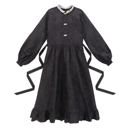 Stand Collar Chinese-style Long Dress