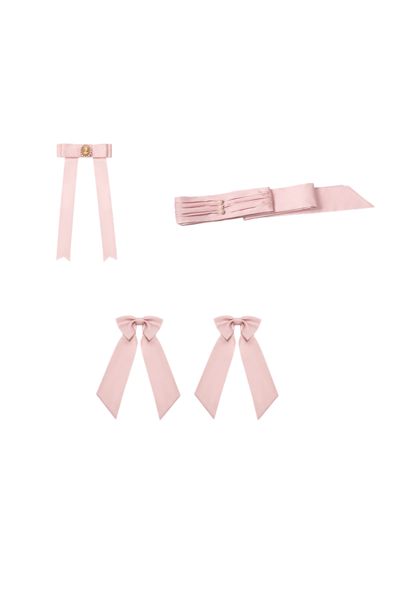 [pre-order] Rose Ruffle Lolita Dress + Dress + Belt + Brooch + Ribbon + Headband + Sleeve