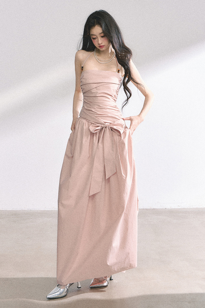 Halter Neck Long Dress