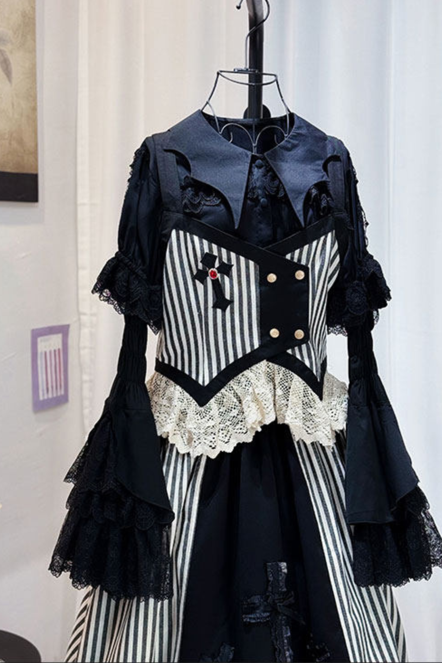 [pre-order Deadline: April 27] Striped Gothic Vest + Shirt + Pants + Skirt + Tail + Accessories