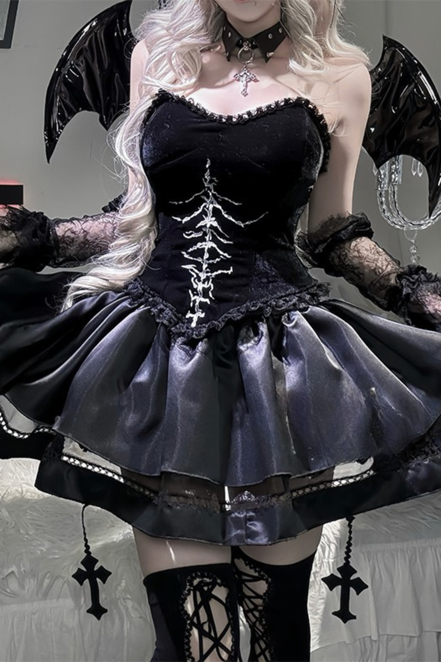 Dark Girl Love Cure Bandeau + Short Skirt