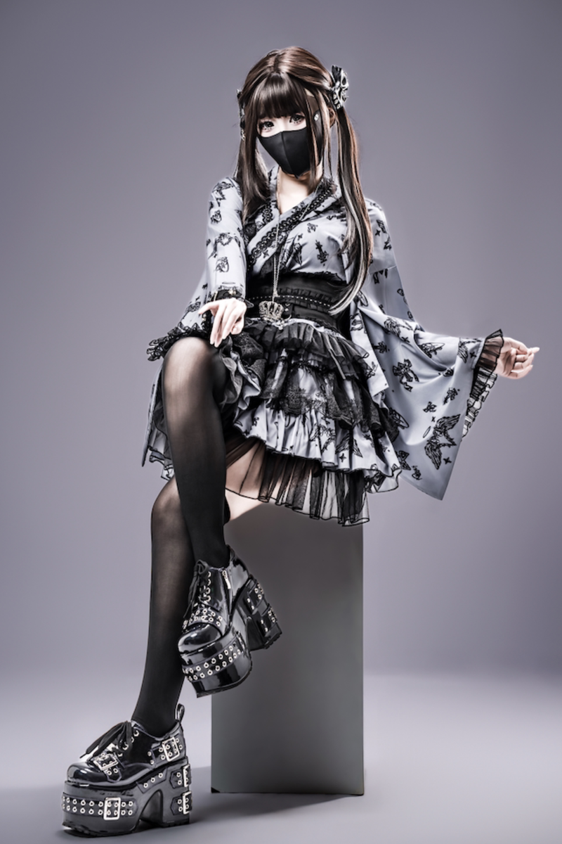 Galaxy Dark Lace Dark Kawaii Yukata