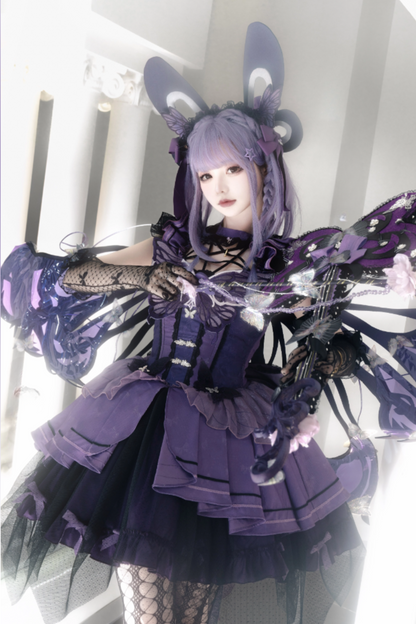 Magic Wand Butterfly Fairy Dress + Full Set + Accessories