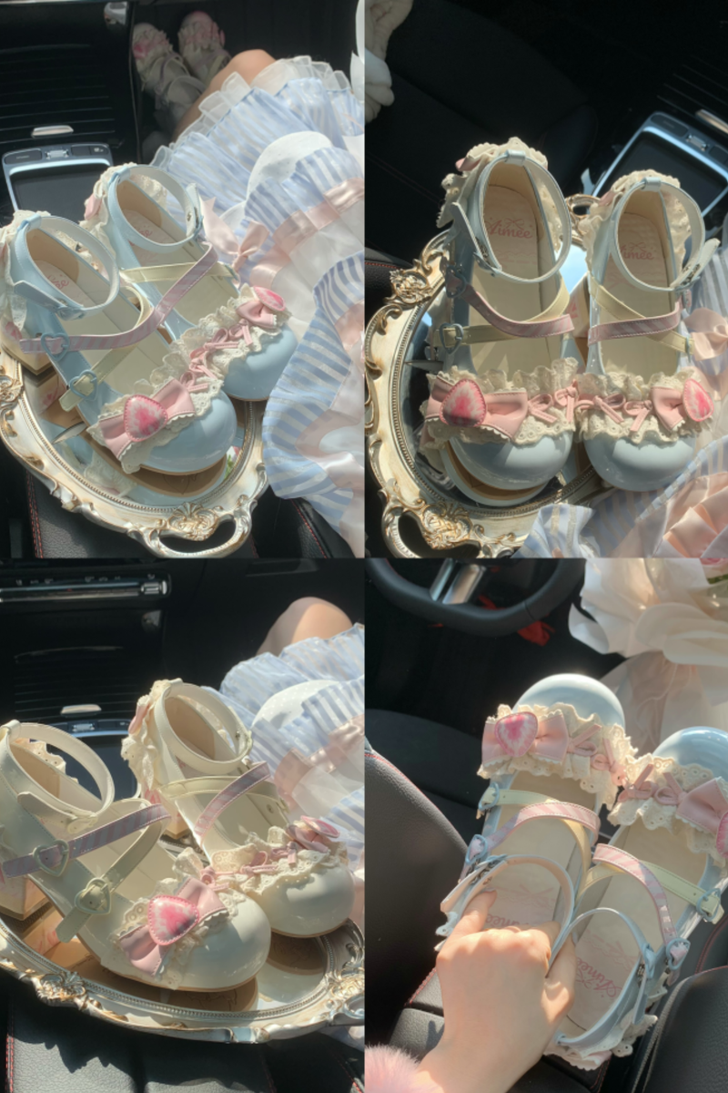Strawberry Lolita Mary Jane Shoes