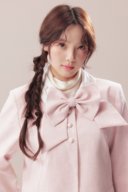 Sweet Ribbon Jacket + Pleated Skirt