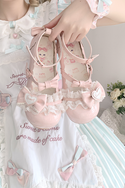 Lace Ribbon Lolita Shoes