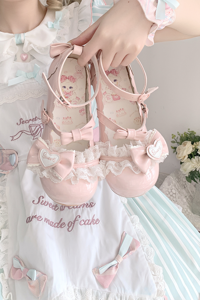 Lace Ribbon Lolita Shoes