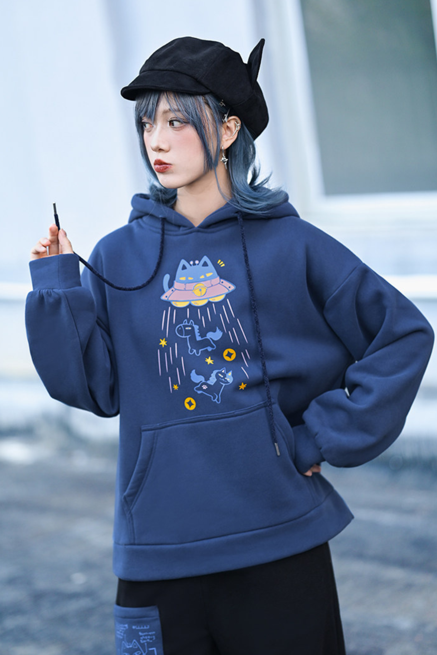 Retro Star Hoodie Sweatshirt