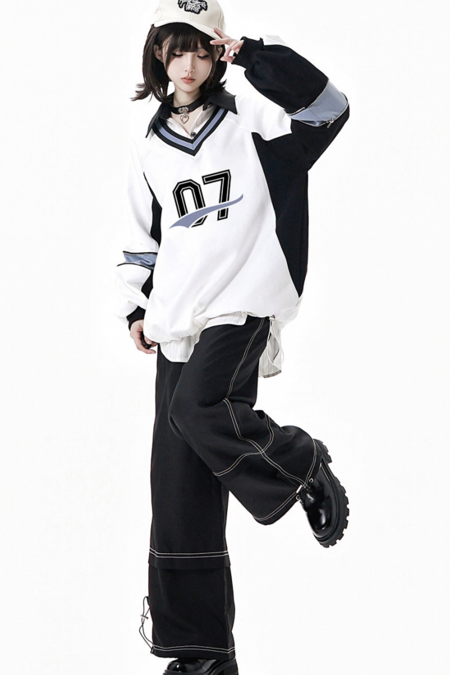 Mode Sweatshirt + Waist Skirt + Pants + Shirt
