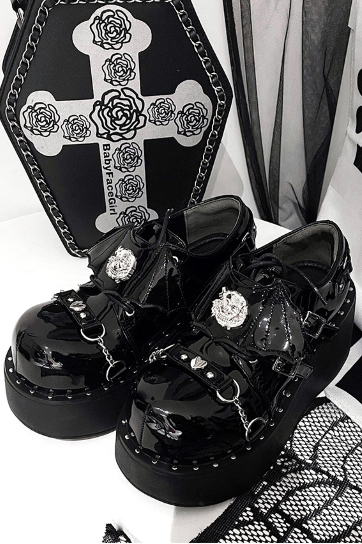 Punk Platform Dark Shoes