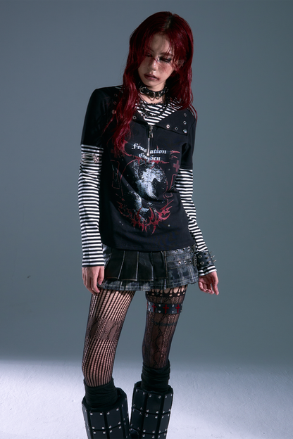 Dark Punk Border Top