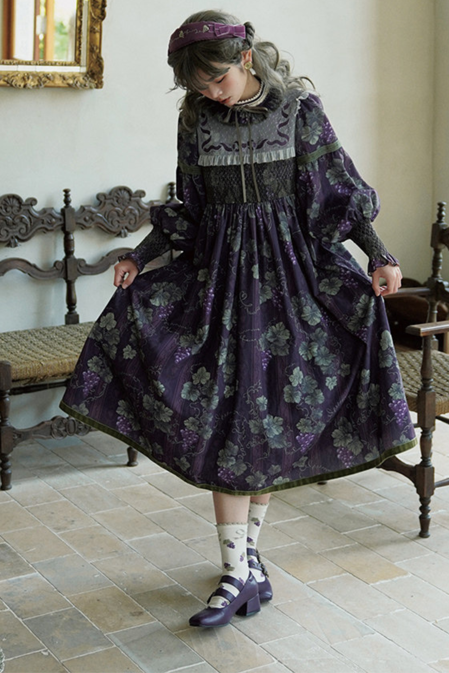 Retro Flower Lolita Dress