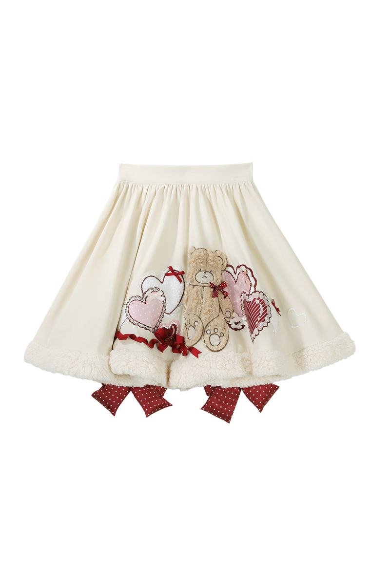 [pre-order] Rabbit Lolita Cape + Suspenders + Bear Design Skirt + Turtleneck