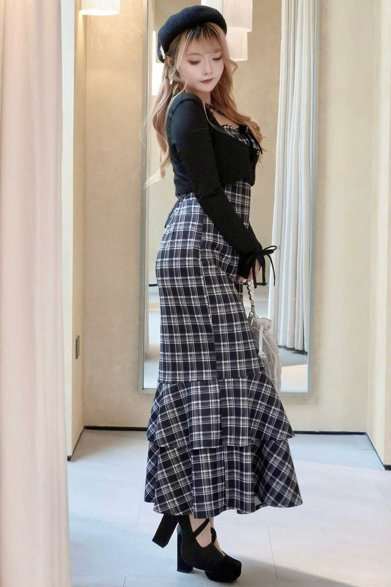 Mermaid Plaid Dress