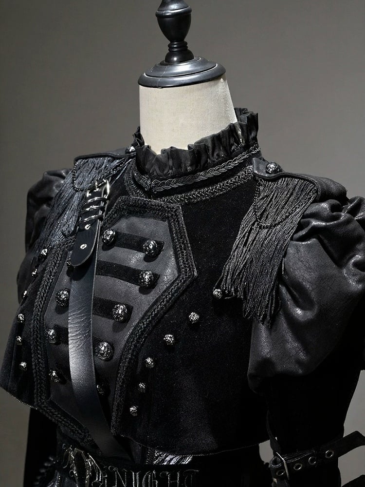 [pre-order Deadline: June 8] Phantom Knight Dark Gothic Military Dress Full Set (jacket + Bustier Top + Skirt)