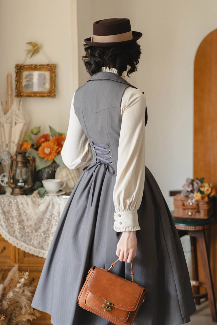 [forest Knows Fall] Sleeveless Classic Bust-support Lolita Dress 2 Colors