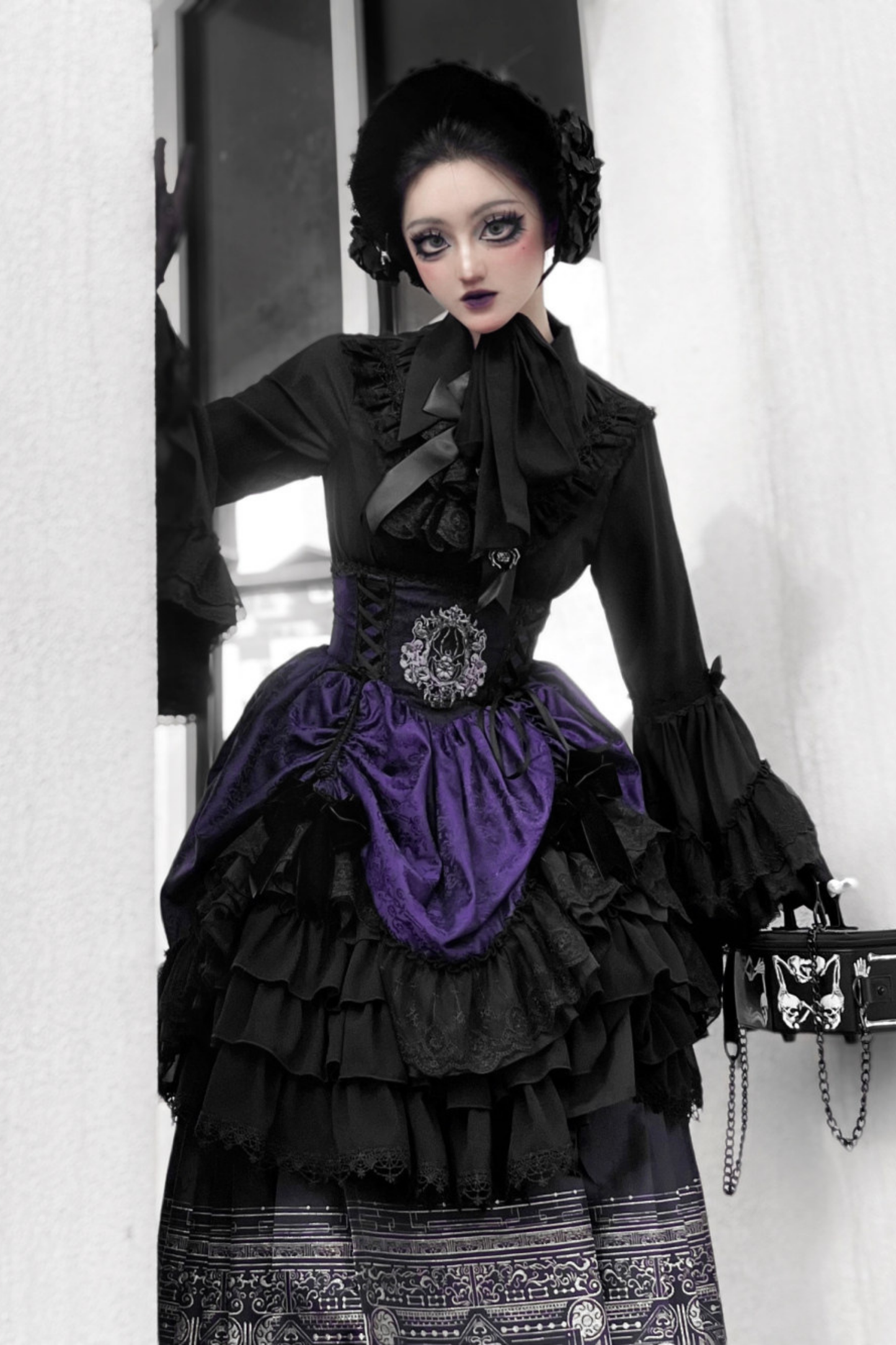 Moon River Gothic Skirt + Cape + Top + Bow