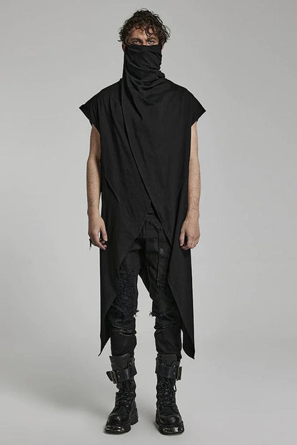 Spiked Hem Doomsday Irregular Steampunk Vest 2 Colors