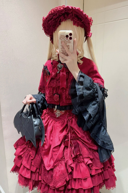 Moon River Gothic Skirt + Cape + Top + Bow