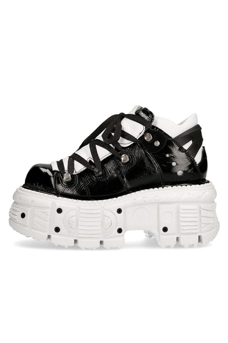 Monochrome Mode Platform Sneakers