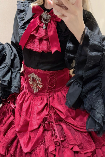 Moon River Gothic Skirt + Cape + Top + Bow