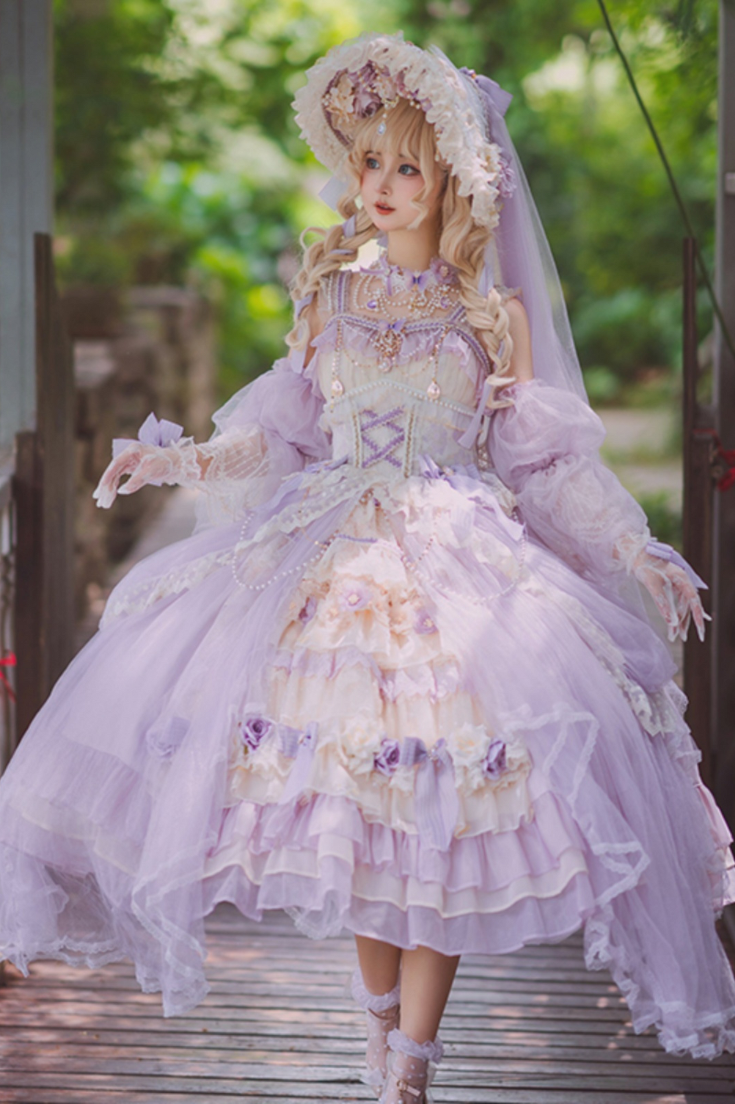 [pre-order] Wedding Tea Party Chiffon Dress