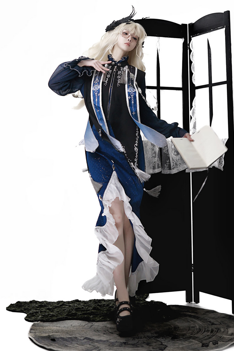 Court Style Dark New Chinese-style Mermaid Set