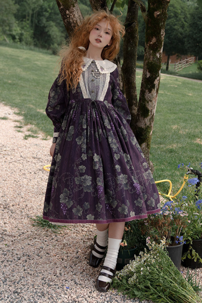 Retro Flower Lolita Dress