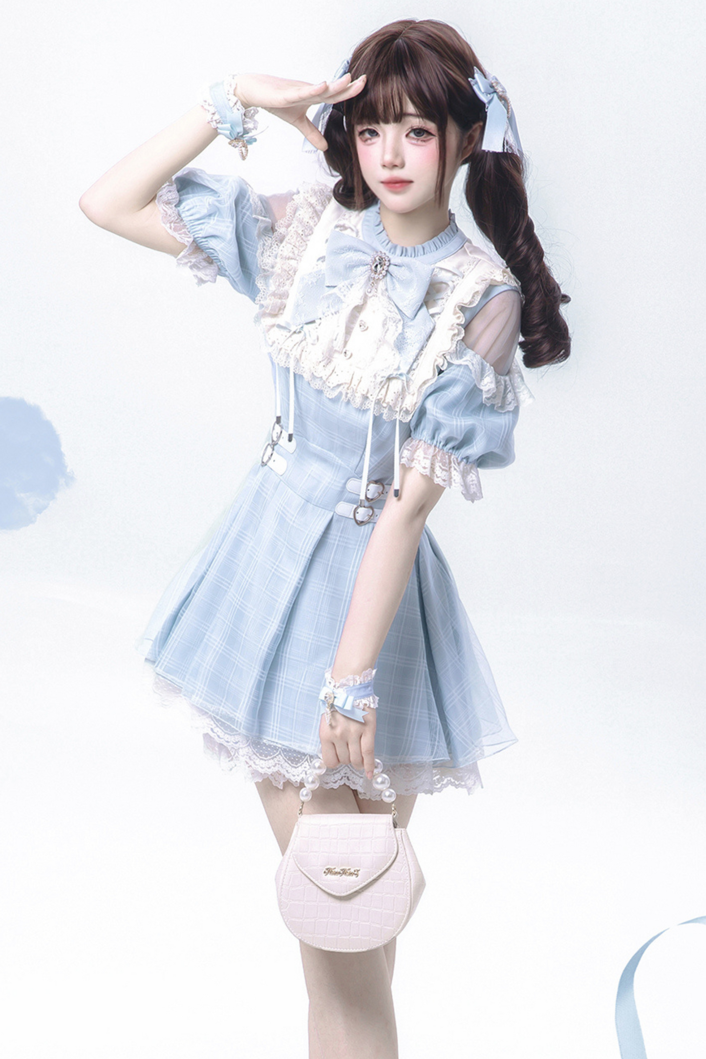[pre-order] Sweet Girly Aqua Dress