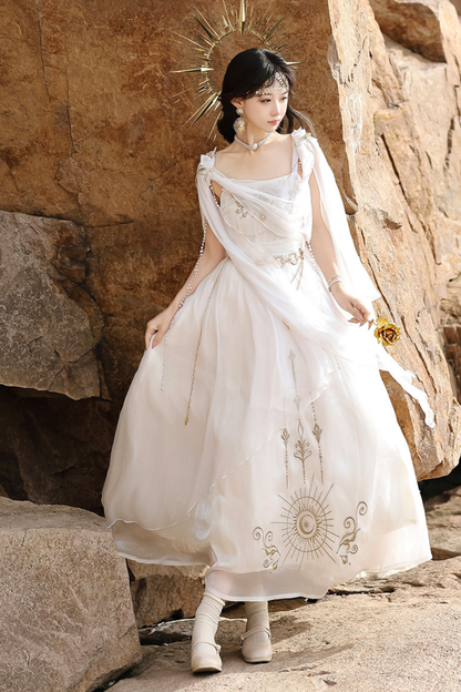 Fairy Classical Lolita Camisole Dress + Hooded Cape