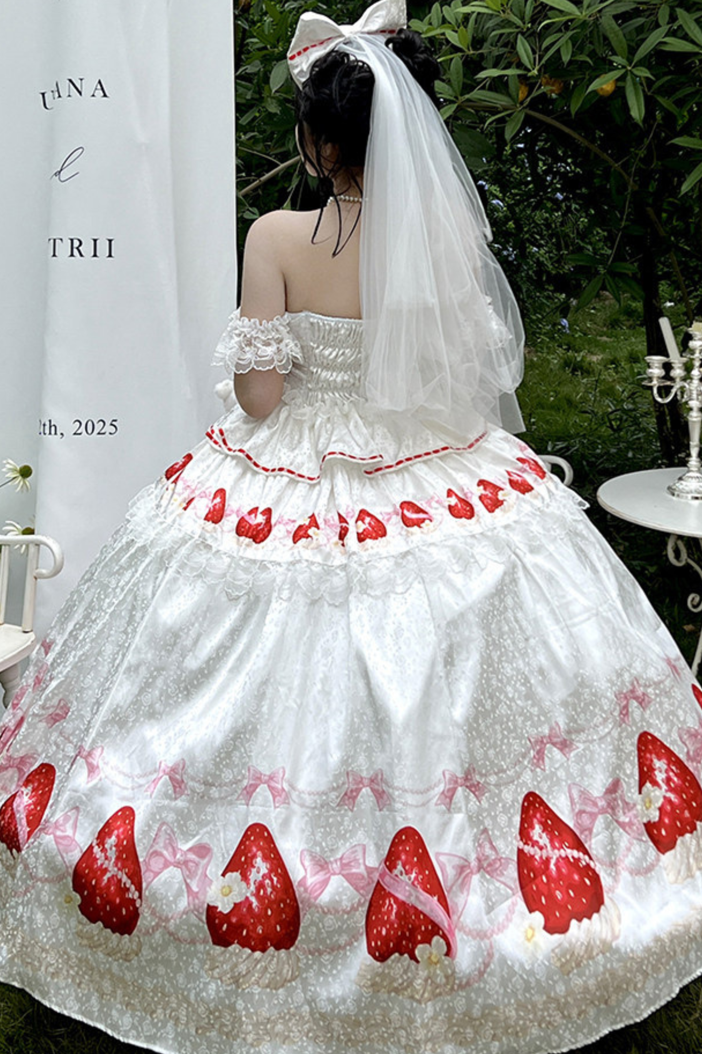 Ribbon Love Strawberry Princess Dress + Skirt