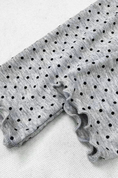 Polka Dot High Neck Top