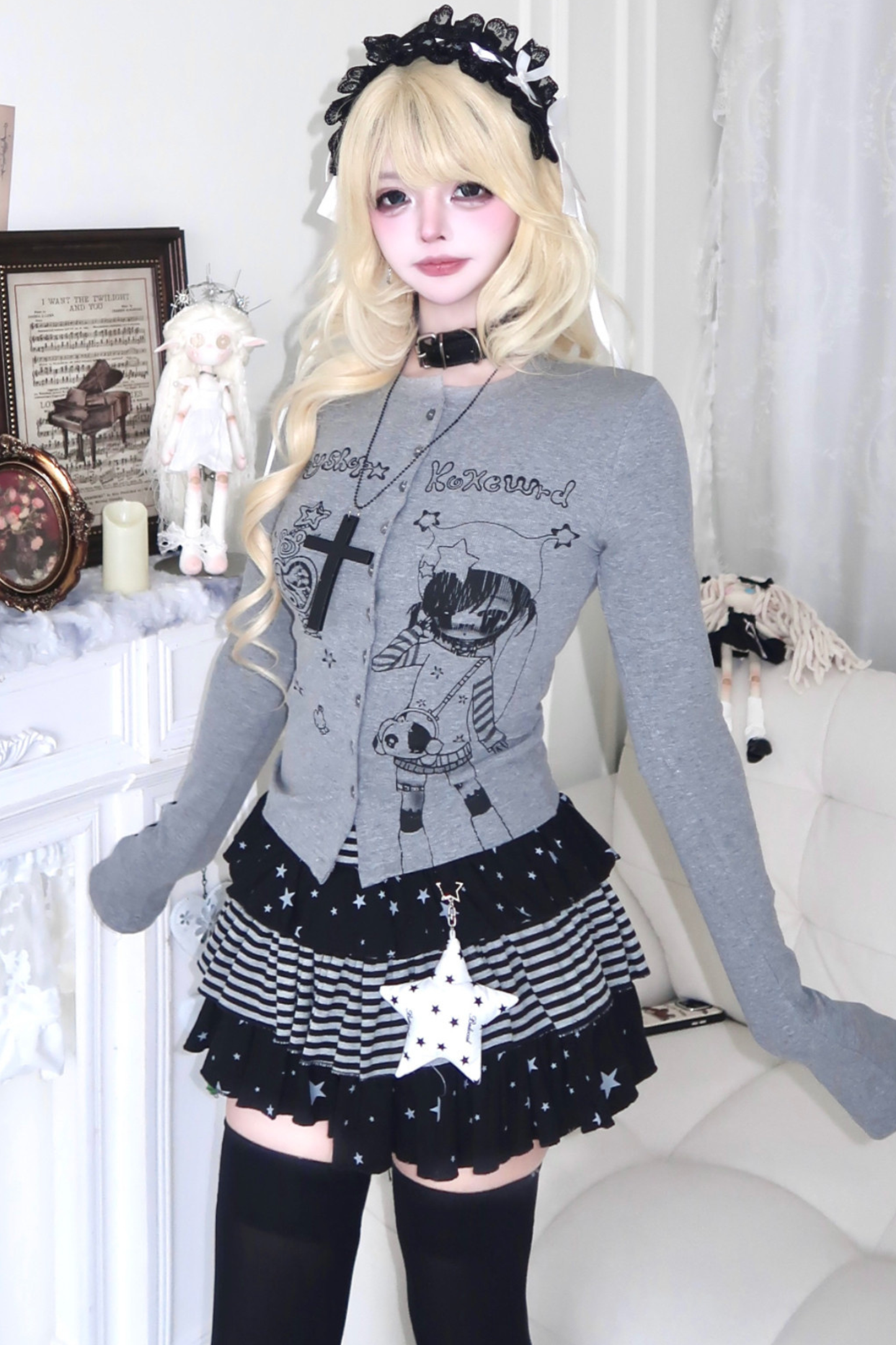 Gothic Girl Slim Slimming Top