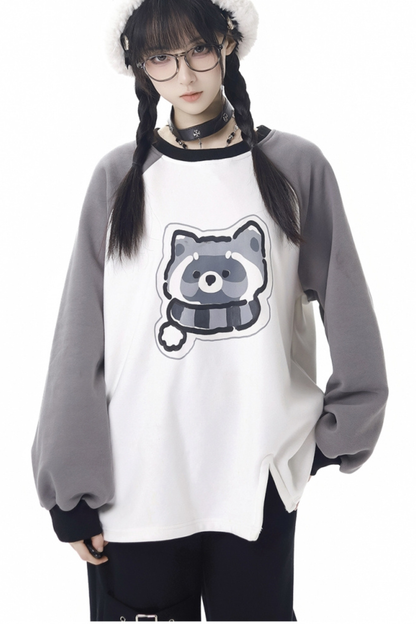 Raccoon Fur Jacket + Sweatshirt + Skirt + Pants + Leg Sleeve