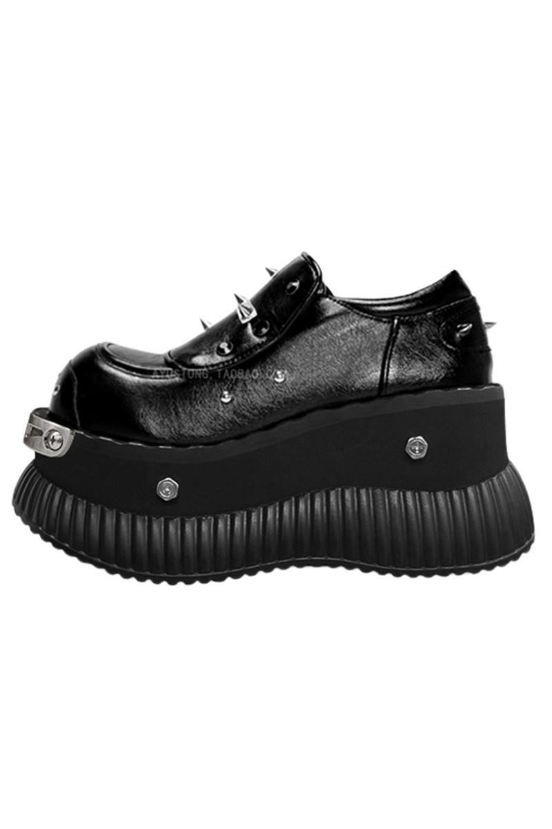 Metal Punk Y2k Platform Shoes