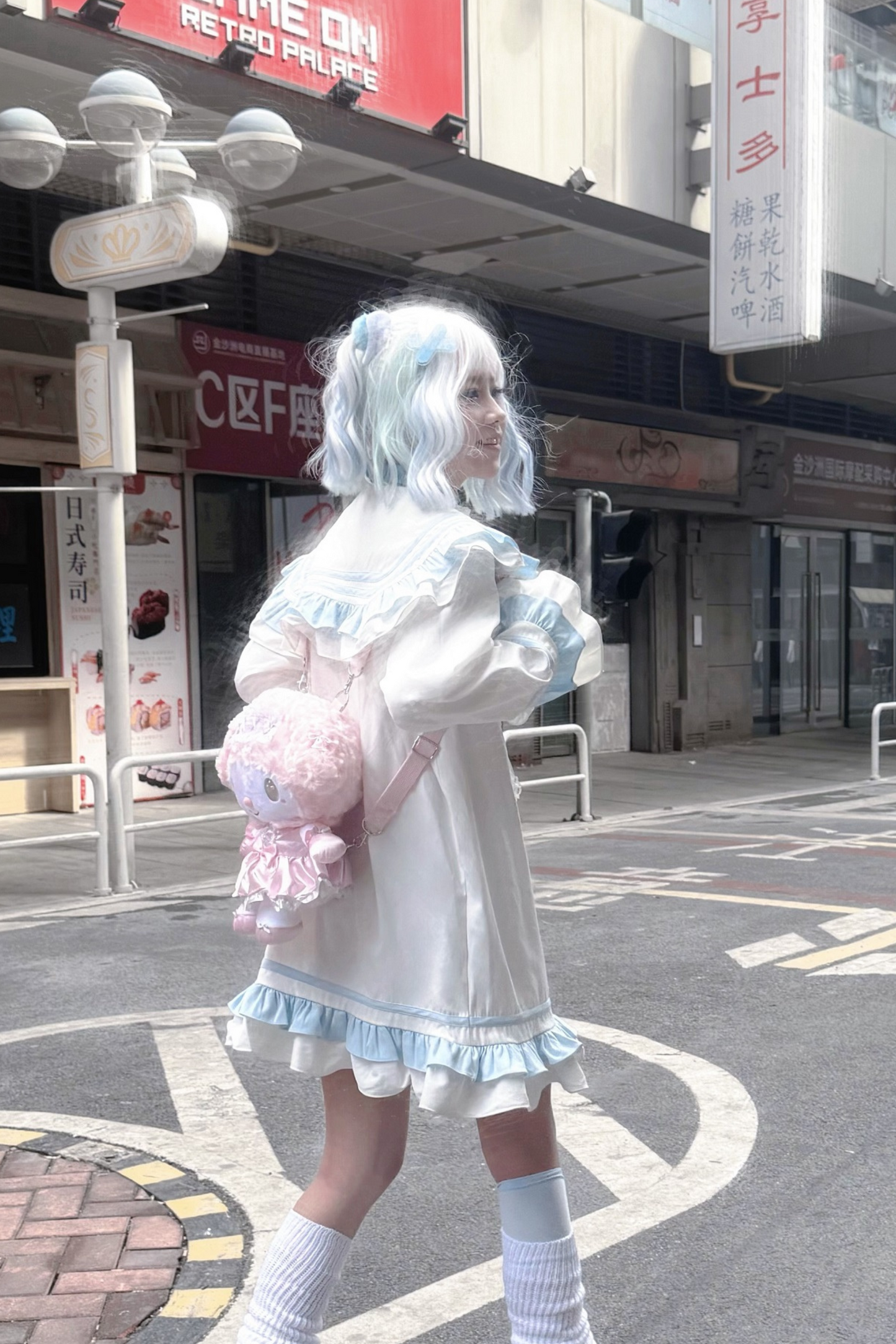 [angel Style] Ruffle Sailor Subculture Dress